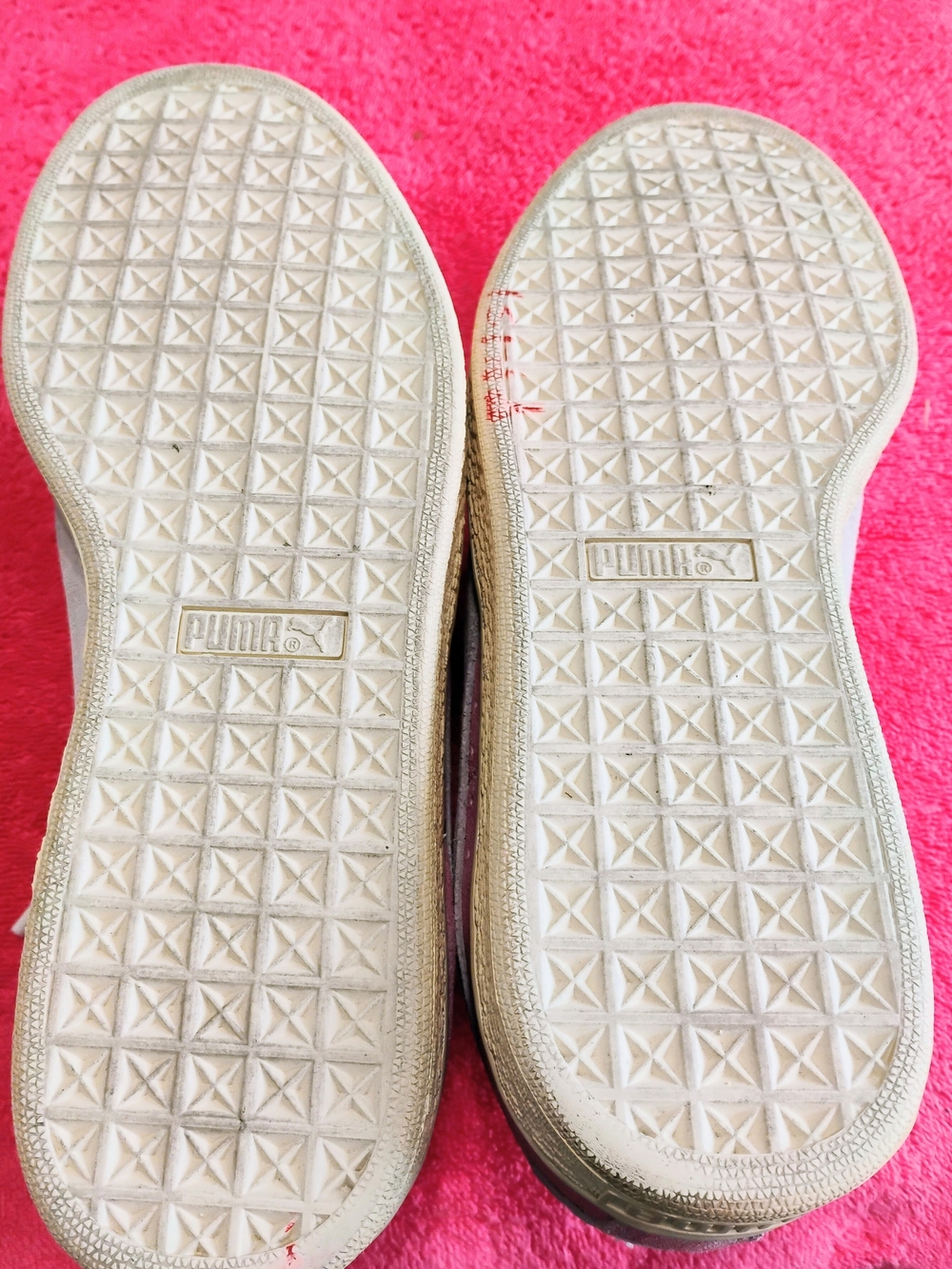 Puma Suede Classic Pink  Sneakers Mens Size 9 Women's Size 10.5 Lace Up Sneakers - Picture 11 of 13